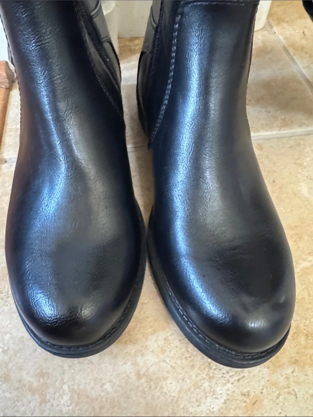 BareTraps Black Over-the-Knee Buckle Boots